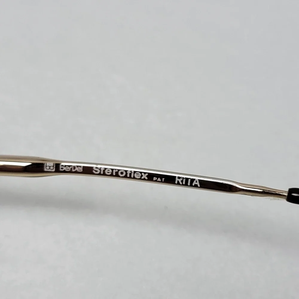VTG BerDel Sferoflex RITA Cristallav Eyeglasses Frame Italy 1/25 Gold Filled
